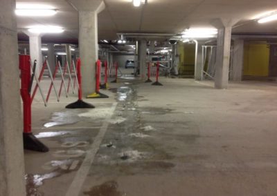 Car park leak repair